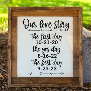 Our Love Story Days SVG From A Girl And A Glue Gun