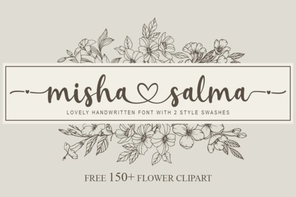 Misha Salma Heart Glyph Font