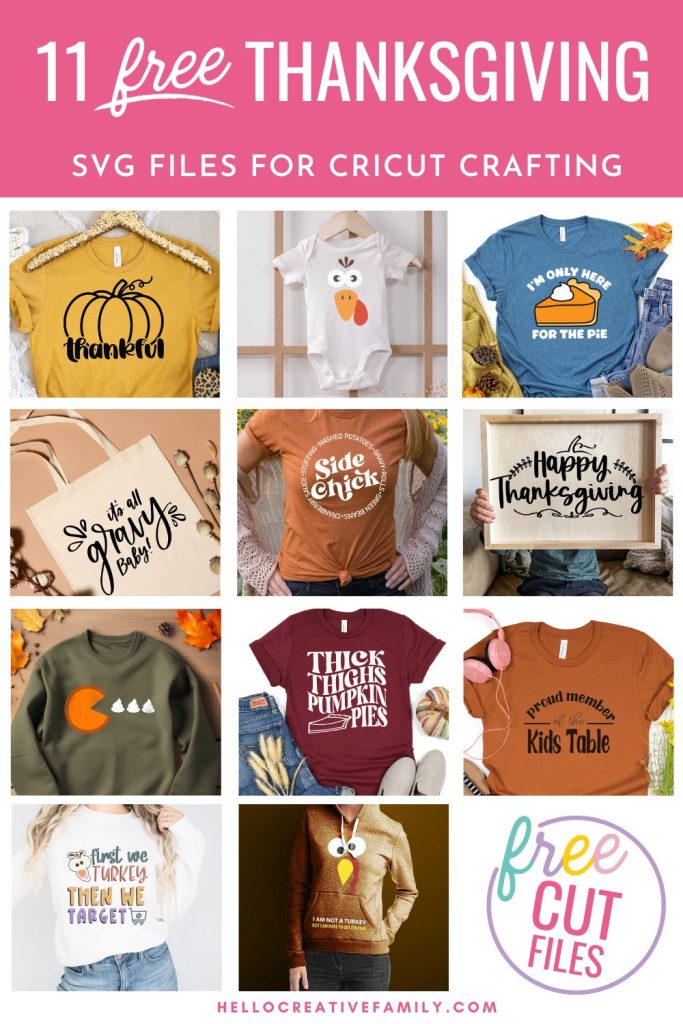 Thanksgiving just got a whole lot more crafty! Unveil 11 FREE Thanksgiving SVG files for your Cricut. From home decor to festive apparel, these designs have your holiday projects covered. Download now and let the creative fun begin! Includes a Thankful SVG with pumpkin!