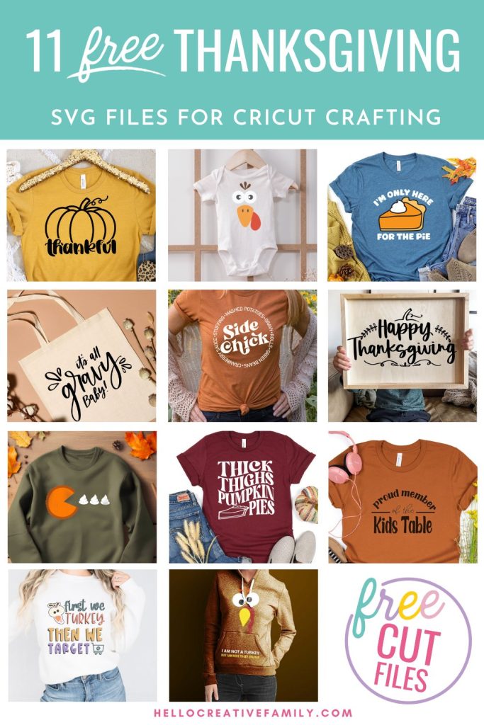 Thanksgiving just got a whole lot more crafty! Unveil 11 FREE Thanksgiving SVG files for your Cricut. From home decor to festive apparel, these designs have your holiday projects covered. Download now and let the creative fun begin! Includes a Thankful SVG with pumpkin!