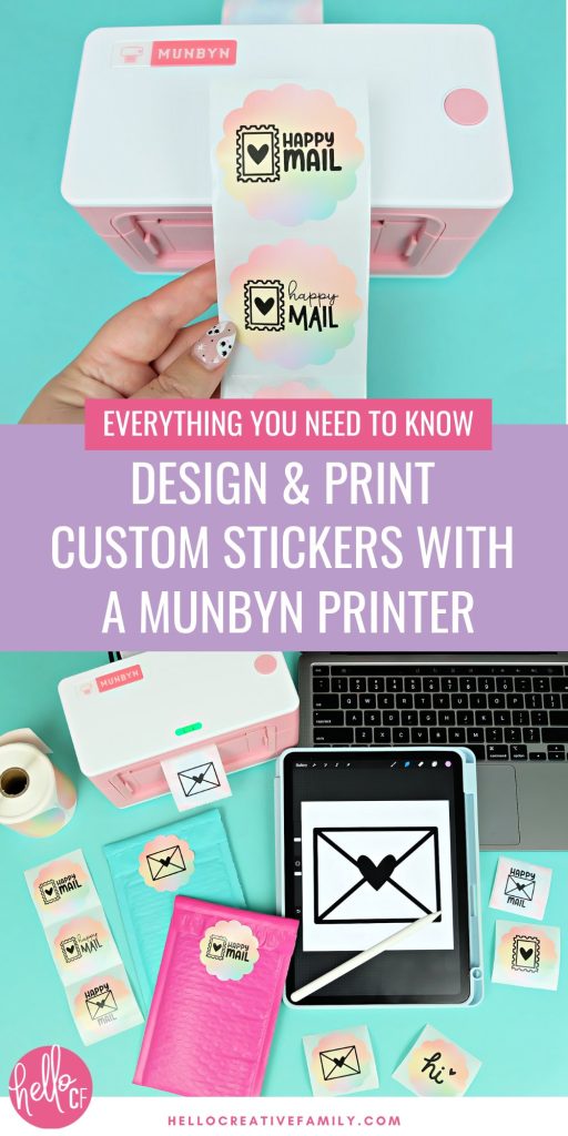 Learn everything you need to know to design and print personalized labels with a Munbyn Thermal Printer in this informative guide perfect for small businesses. From unboxing and setting up your Munbyn Printer, to installing the Munbyn Print Driver,  loading your labels and designing stickers and labels for your printer! Includes a free Happy Mail Sticker Set!