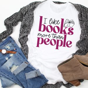 I Like Books More Than People SVG From Artsy-Fartsy Mama