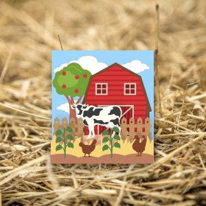 Barnyard Box Card SVG From The Bearded Housewife