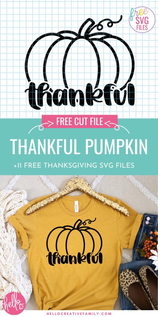 Thanksgiving just got a whole lot more crafty! Unveil 11 FREE Thanksgiving SVG files for your Cricut. From home decor to festive apparel, these designs have your holiday projects covered. Download now and let the creative fun begin! Includes a Thankful SVG with pumpkin!