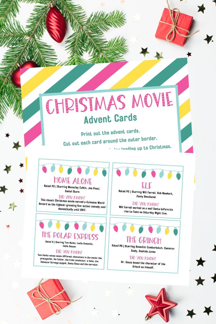 Let the countdown to the most wonderful time of the year begin! Download our Free Christmas Movie Advent Calendar printable embark on a cinematic adventure with your family filled with laughter, love, and the spirit of Christmas!