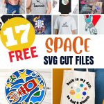 Blast off into a crafting adventure with 17 FREE space-themed SVGs, including a cosmic birthday surprise: space balloons! Dive into the galaxy with your Cricut for an out-of-this-world creative experience! Create shirts, layered paper art, mugs, stickers and so much more with these awesome cut files and your Cricut cutting machine!