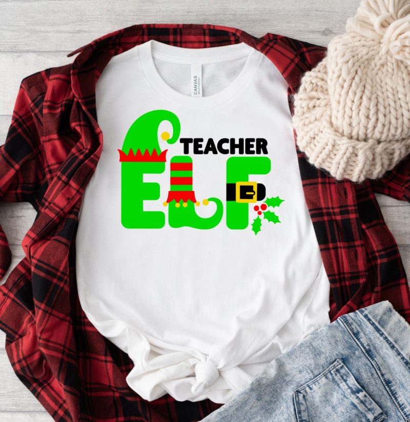 Teacher Elf SVG File designed by Crystal Allen at Hello Creative Family