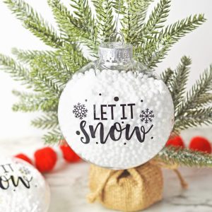 Let It Snow Fillable Ornament Craft From Abbi Kirsten Collections