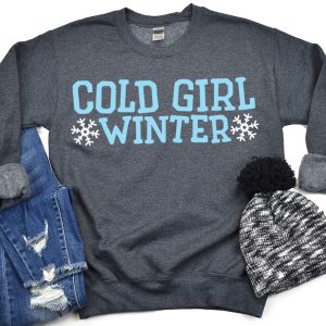 Cold Girl Winter SVG From Artsy-Fartsy Mama