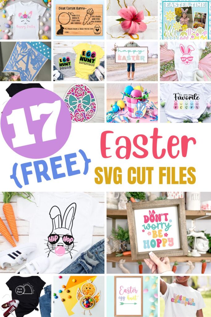 Leave a snack for the Easter Bunny with this adorable free Easter Bunny Tray SVG. Use this file with your Cricut or Glowforge cutting machine. Includes 17 Free Easter SVG Files for Easter crafting!