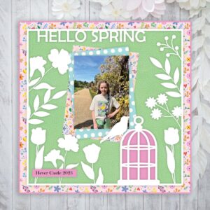 Hello Spring Frame SVG From Little Miss Eden Rose