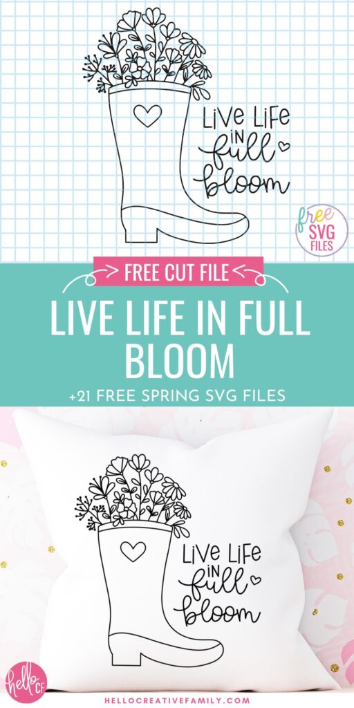 Spring is in full bloom so let's get spring crafting! Here are 21 free cut files for spring including Spring Flower SVG files to use with your Cricut cutting machine! 