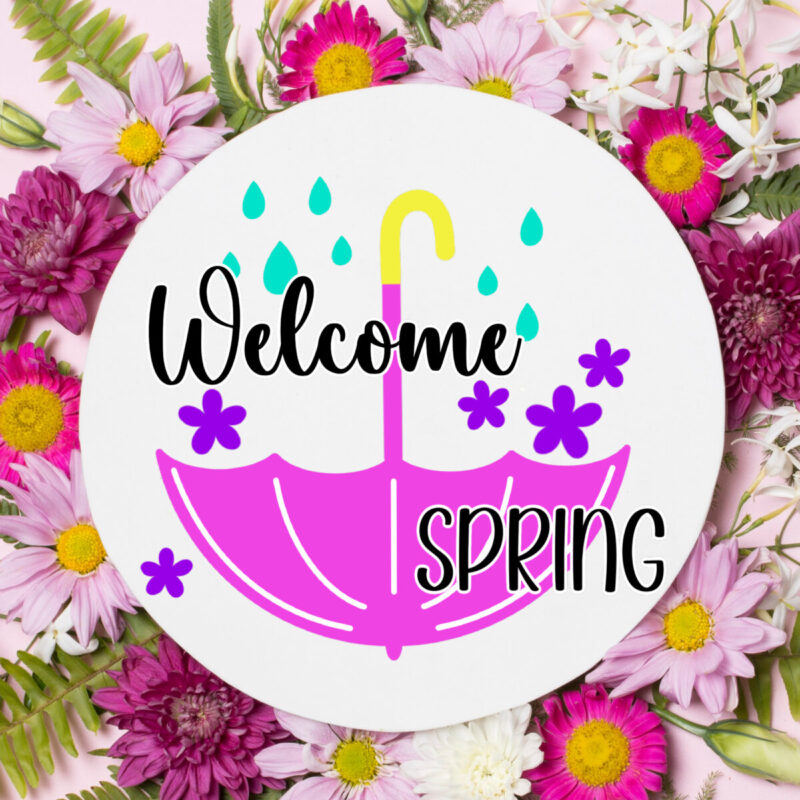 Welcome Spring Sign from Hello Creative Family