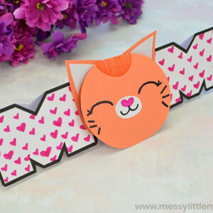 Toddlers and preschoolers will have a blast making this cat-themed Mother's Day card, and older kids can even make one on their own. Plus, there’s a free template to make it super easy.