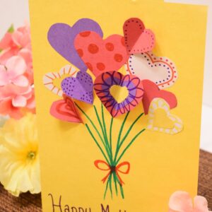 DIY Flower Bouquet Mother’s Day Card by Mommy Made That