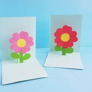 Brighten up Mom or Grandma’s day with a personalized 3D Mother's Day pop-up card made with love by the kids. The kids will have a blast creating the heart flower and making the card come alive.