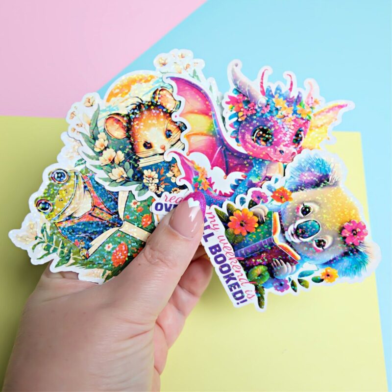 Create adorable custom stickers using your Cricut Cutting Machine and Creative Fabrica Studio.