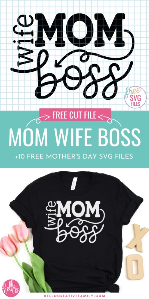 Make handmade gifts for mom using your Cricut with 10 free Mother's Day SVG files! Perfect for DIY shirts, mugs, tote bags, throw pillows and so much more!