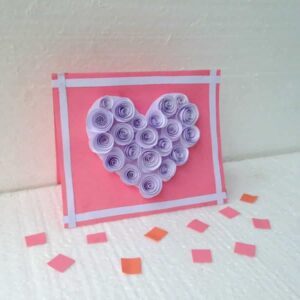 Get creative with a rose-filled card craft. This fantastic idea is perfect for anyone to make, and you can customize the card with Mom’s favorite colors.