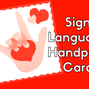 Make a unique sign language handprint card for Mother's Day by tracing your child's hand and adding a fun 3D element. It's a creative way to show your love.