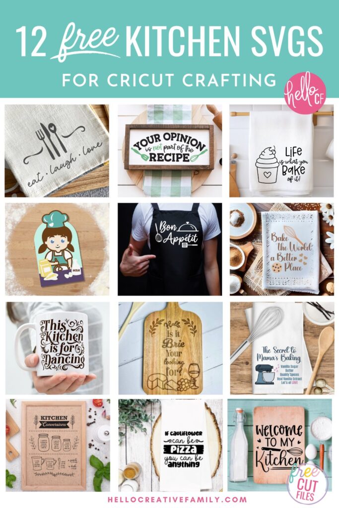 Spice up your Cricut projects with 12 free baking SVG files! These kitchen-themed designs are perfect for DIY kitchen decor and gifts. Download now to creative and unique kitchen crafts!