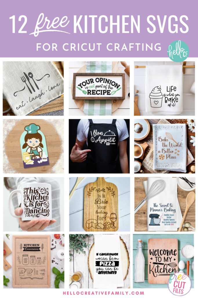 Spice up your Cricut projects with 12 free baking SVG files! These kitchen-themed designs are perfect for DIY kitchen decor and gifts. Download now to creative and unique kitchen crafts!