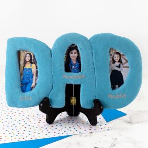 “DAD” Salt Dough Picture Frame by The Soccer Mom Blog