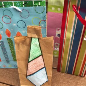 Father’s Day Tie Craft Gift Wrapping by Mama of Minis