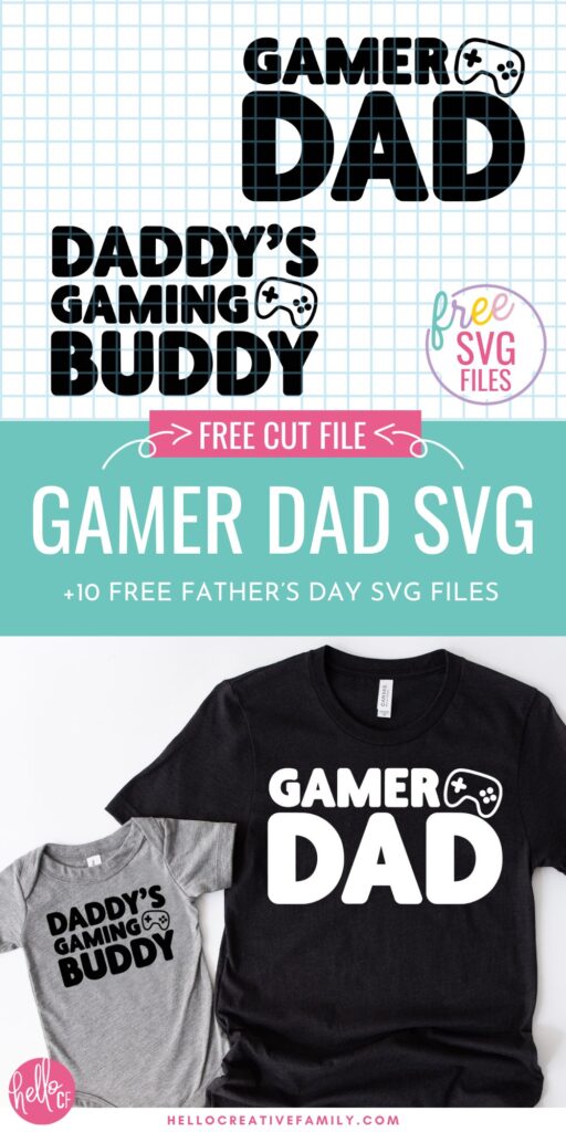 Level up your Father's Day gifts with 10 awesome SVG files, including a special Gamer Dad and Daddy's Gamer Buddy design! Get ready to impress Dad with personalized creations using your Cricut. Use to make hats, shirts, hoodies and so much more!