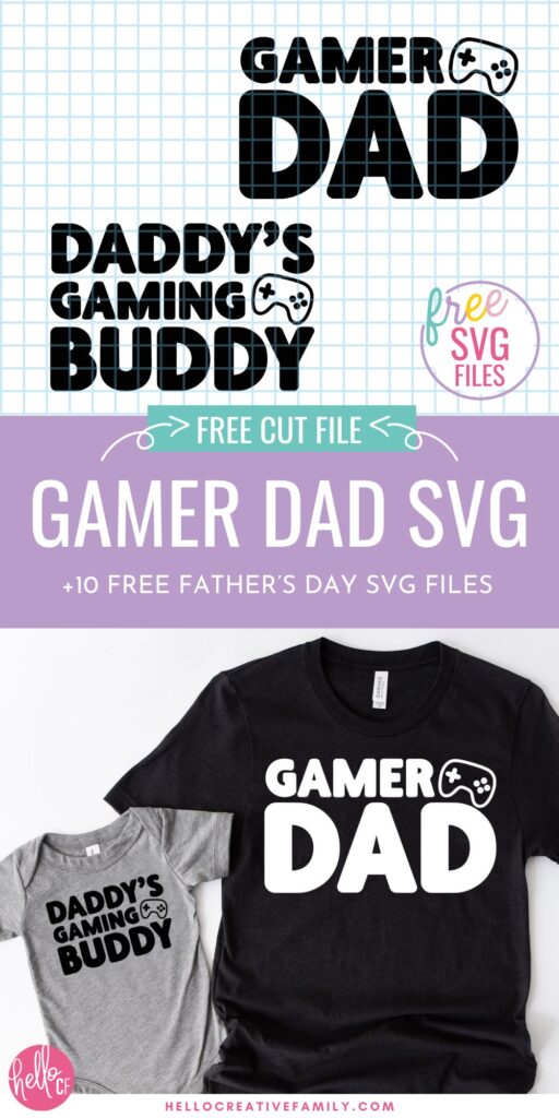 Level up your Father's Day gifts with 10 awesome SVG files, including a special Gamer Dad and Daddy's Gamer Buddy design! Get ready to impress Dad with personalized creations using your Cricut. Use to make hats, shirts, hoodies and so much more!