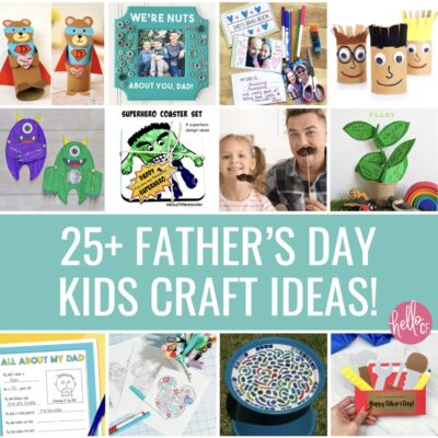 Celebrate Father's Day with 25 creative Father's Day crafts for kids! Discover easy and heartfelt DIY gift ideas that will make Dad smile. Perfect for toddlers, Pre-K and elementary school aged children these handmade gifts are sure to make Father's Day extra special.
