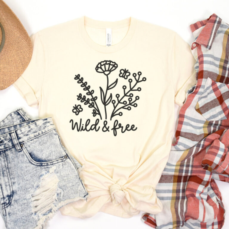 Connect with Mother Nature with 10 free Nature SVG Files including Wild and Free! These files can be used with your Cricut cutting machine to to create shirts, hoodies, mugs, custom camping gear and more for celebrating the great outdoors!