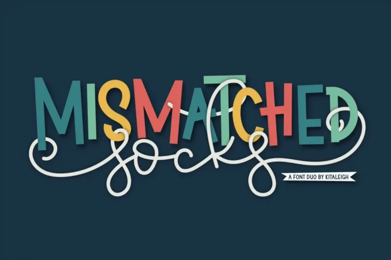Mismatched Socks Font Duo