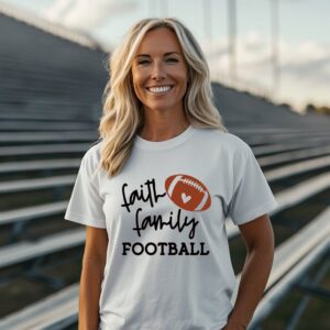 Faith Family Football SVG From The Girl Creative