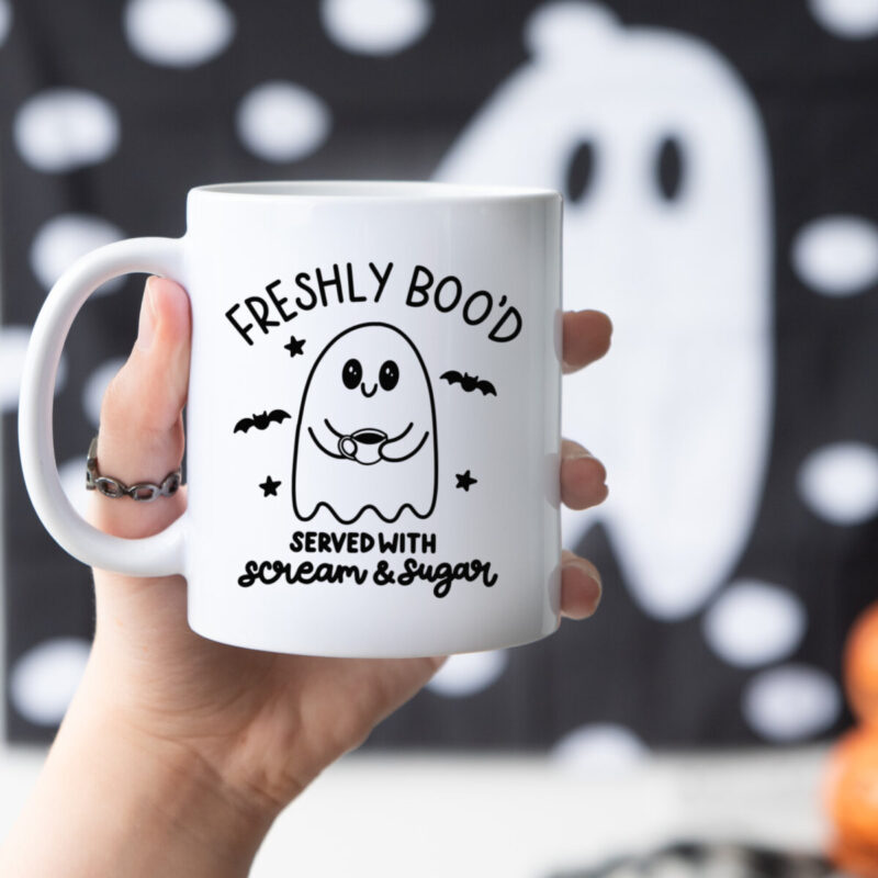 Freshly Bood Coffe Ghost SVG