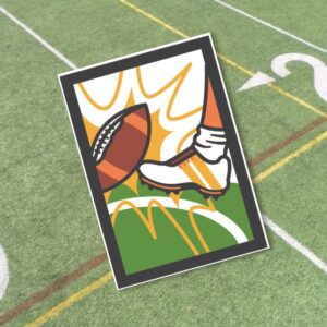 Football Layered Card SVG From The Bearded Housewife