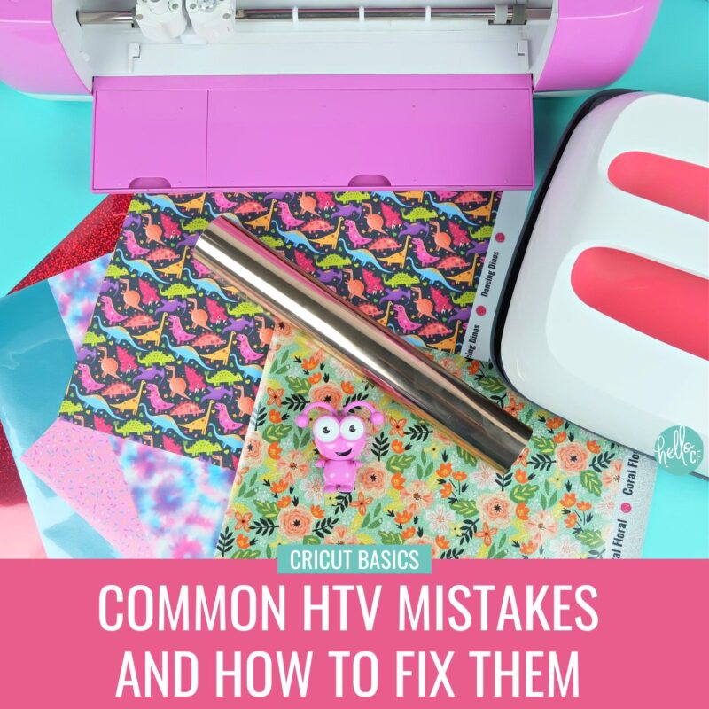 Struggling with HTV using your Cricut? Learn how to identify and fix the most common HTV mistakes, from temperature problems to lifting vinyl. Get expert tips for perfect iron-on results every time!