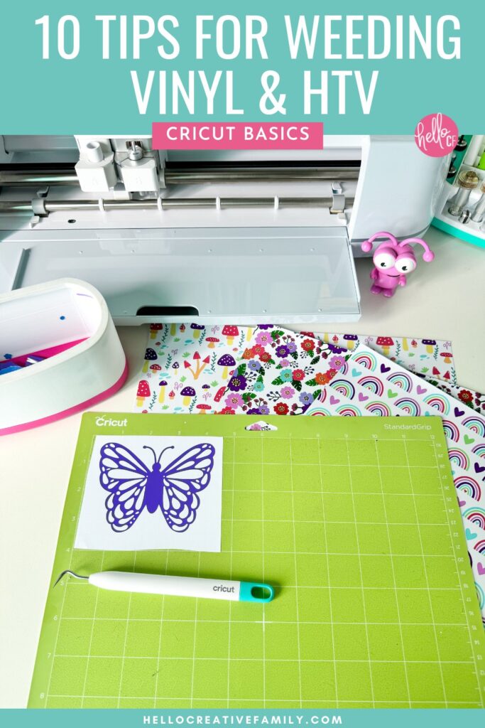 Struggling with weeding HTV and Vinyl? Try these Cricut weeding tips for easy vinyl & HTV projects. From beginner weeding techniques to pro-level hacks, we&rsquo;ve got you covered! After you read this guide you'll know how to weed vinyl and HTV with ease!