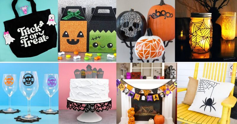 Get creative this spooky season with the best Halloween Cricut crafts! Explore our favorite fun and easy DIY Halloween Cricut ideas to make unique decor, costumes, trick-or-treat and more.