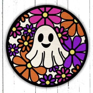 Retro Floral Ghost SVG From Like Love Do