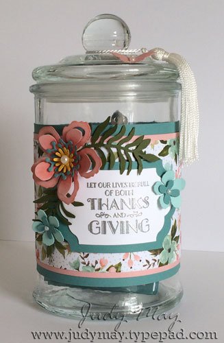 Floral Gratitude Jar From Just Judy Designs