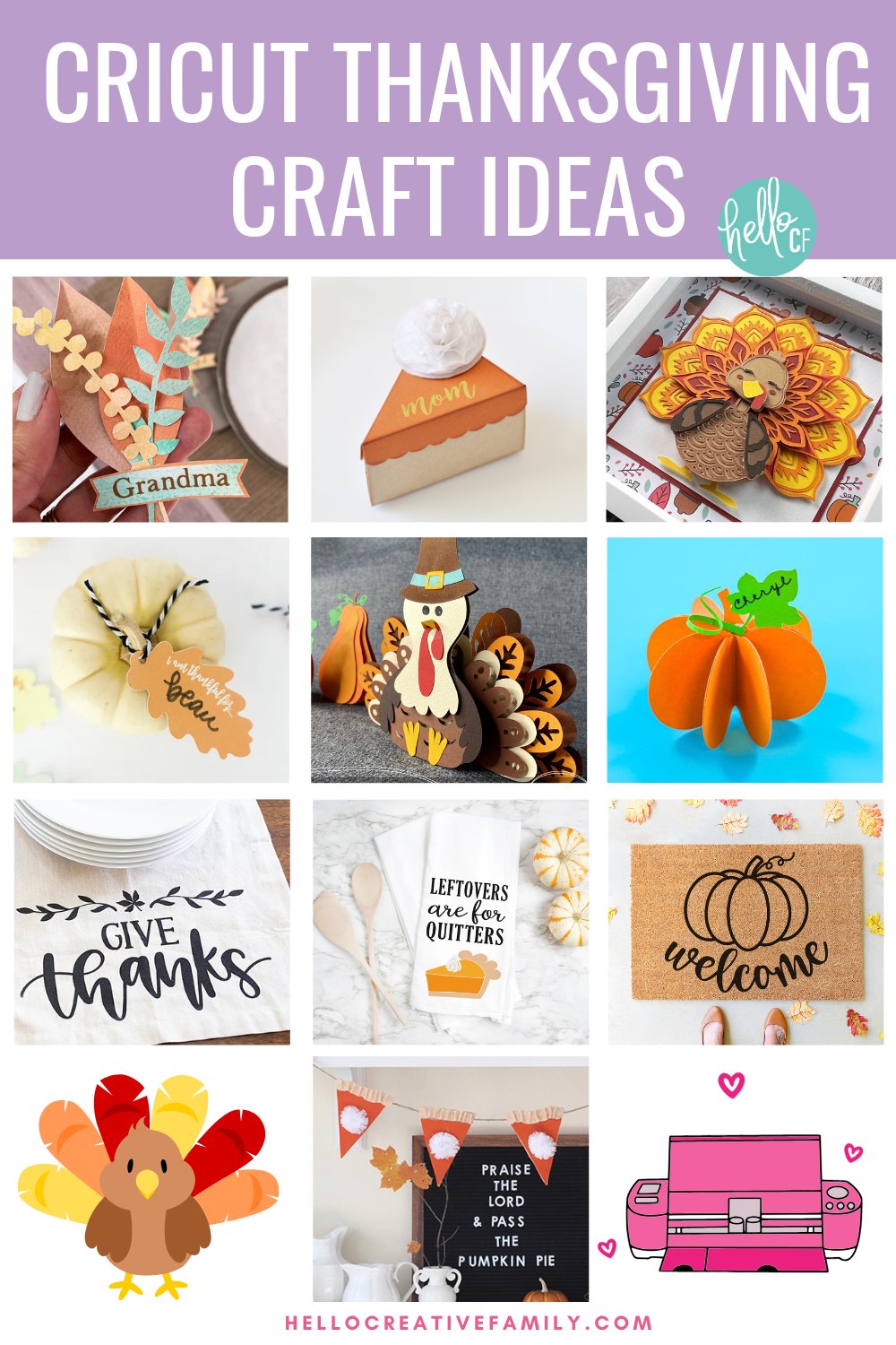 Cricut Thanksgiving Craft Ideas