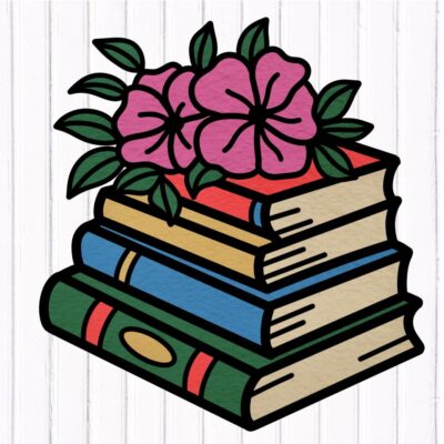 Layered Floral Books SVG From Like Love Do