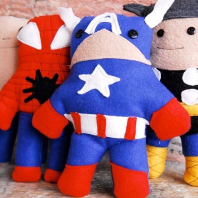 Superhero Dolls Pattern From Shwin & Shwin
