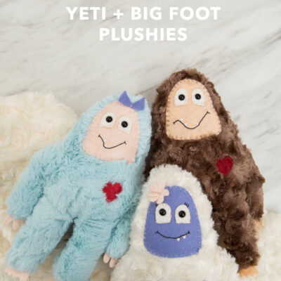 Big Foot and Yeti Plushy pattern from Something Turquoise