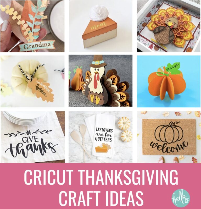 Cricut Thanksgiving Craft Ideas