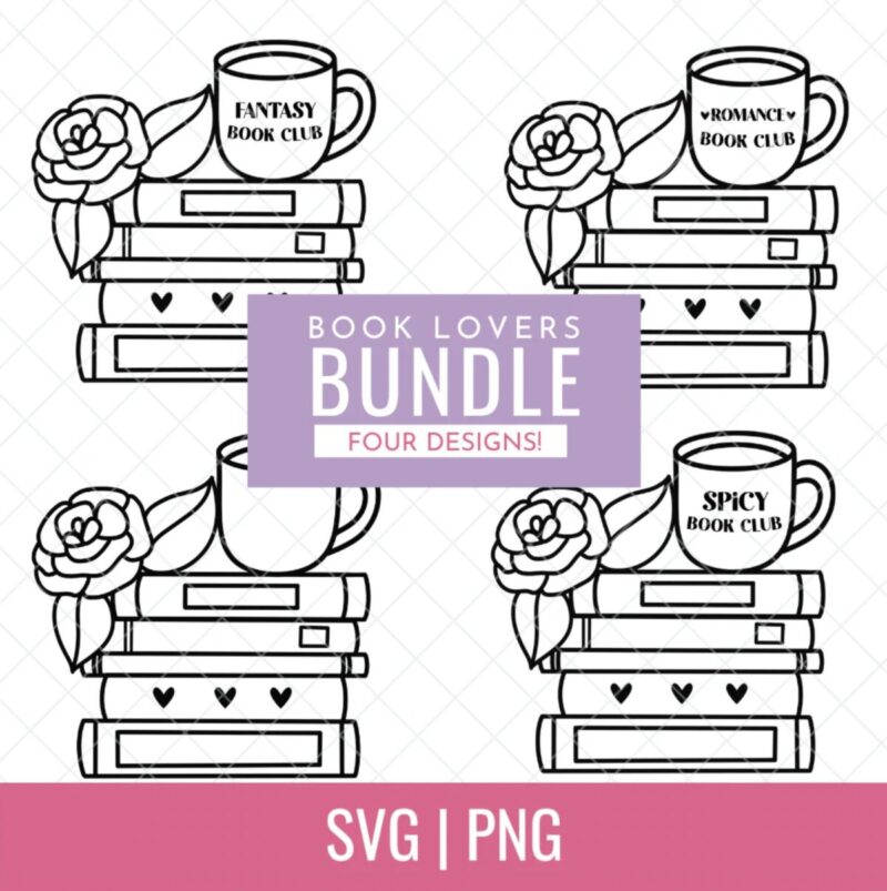 Book Lovers SVG Bundle From Hello Creative Family