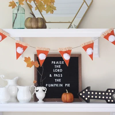 Pumpkin Pie Garland From Less Than Perfect Life Of Bliss