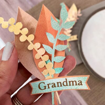 Beautiful Fall Foliage Place Card From 100 Directions