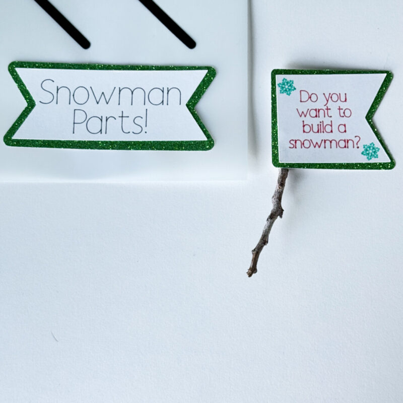 Build a snowman signs